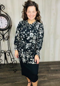 Tabby Black & Leopard Top