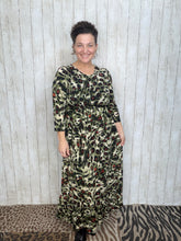 Katie Olive Leopard Print Dress