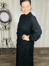 Ruffles & Class Dress- Black