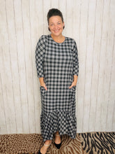 Black & Plaid Dreams Dress
