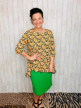 Samantha Ruffle Sleeve & High Low Tunic-Mixed Floral