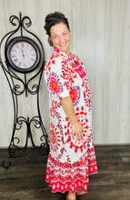 Melissa Mixed Print Dress- Pink Mix or Navy Mix