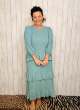 Ruffles & Luxury Dress-Sea Green