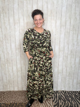 Katie Olive Leopard Print Dress