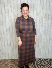 Adorable In Plaid Lounge Dress-Buffalo Print