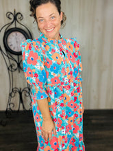 Juliet Teal & Floral Dress