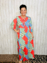 Missy Coral Patchwork Dress