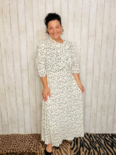 Power On The Day Dress-Ivory Polkadot