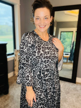 Feminine & Fabulous Gray Animal Print Tunic