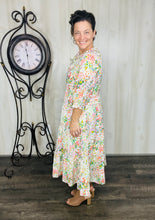 Summer Days Floral Dress- Green Mix