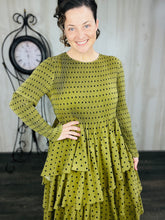 Georgia Polkadot Dress- Pink, Olive, or Black