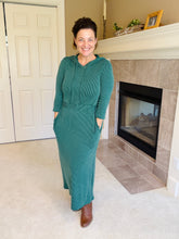 Adorable Lounge Dress-Hunter Green
