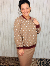 Lana Polkadot Rib Knit Top