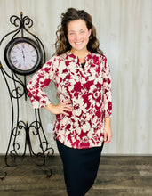Valarie Burgundy Top