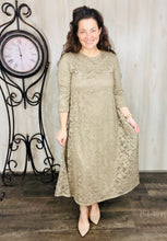 Roses & Lace Dress- Mocha