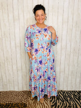 Mallory Light Blue Floral Dress