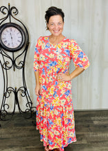 Jenna Coral & Floral Dress