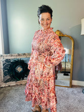 Flouncy Satin Tiered Dress