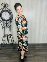 Jana Black Floral Dress