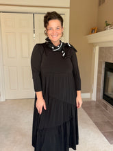 Large Polkadot Scarf-Black or Ivory