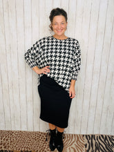 Houndstooth Dolman Top