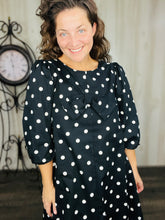 Mandy Bow Dress- Black & White