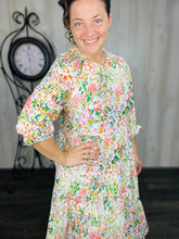 Summer Days Floral Dress- Green Mix