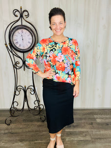 Lilliann Buttery Soft Floral Top