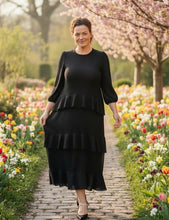 Ruffles & Luxury Dress-Black