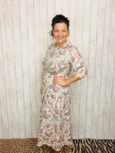 Take On The Day- Ivory Paisley Dress