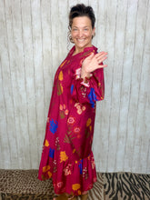 Janice Raspberry Mix Dress