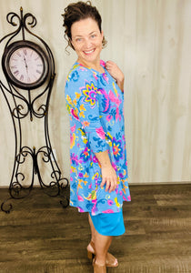 Marissa Chambray & Floral Tunic