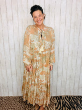 Cheri Taupe Tiered Dress