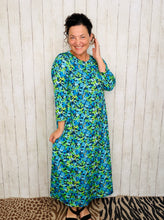 Brenda Blue & Green Dress