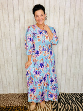 Mallory Light Blue Floral Dress