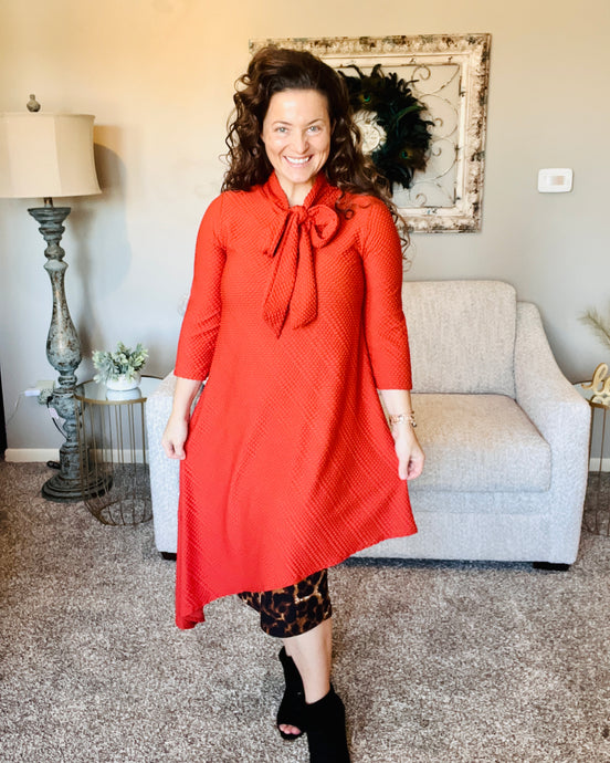 Flash of Style Tunic- Burnt Orange