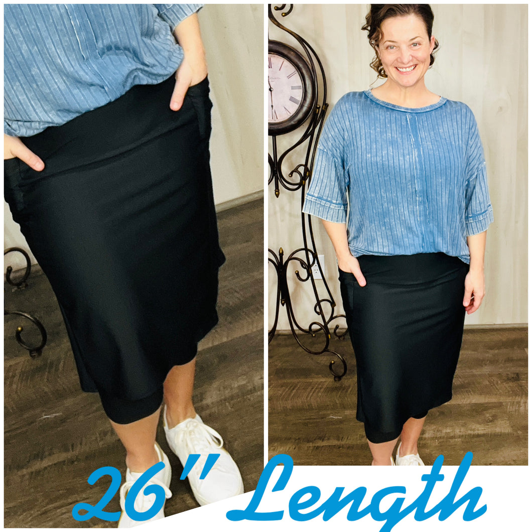 Lisa Black Swim/Active Skirt 26