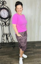 Missy Leopard Print Swim/Active Skirt (Hidden Shorts) 22”
