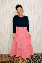 Tonya Navy & Red Plaid Dress