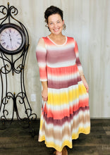 Tonya Tiered Dress- Fall Ombre