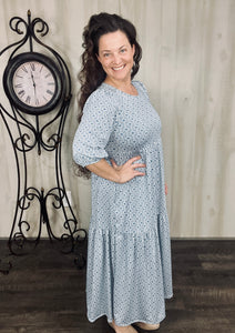 Jenna Denim & Ivory Dress