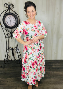Jenna Ivory & Floral Dress