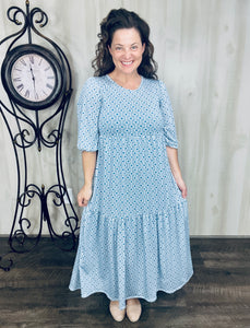 Jenna Denim & Ivory Dress