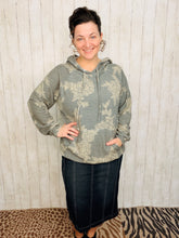 Fanny Gray & Taupe Rose Hoodie