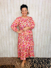 Ruffles & Luxury Dress- Multi Pink