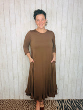 Handkerchief Dress- Brown