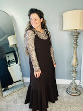 Brown Leopard Mesh Layering Style Top