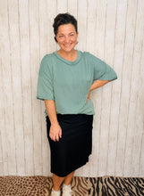 Missy Black Swim/Active Skirt (Hidden Shorts) 22”