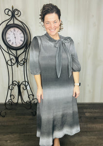 Suzanne Ombre Charcoal Dress