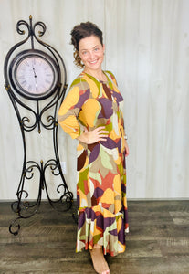 Smiles & Fall Abstract Dress